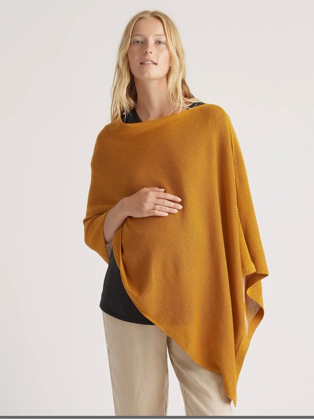 Quince Lightweight Cotton Cashmere Nursing Shawl